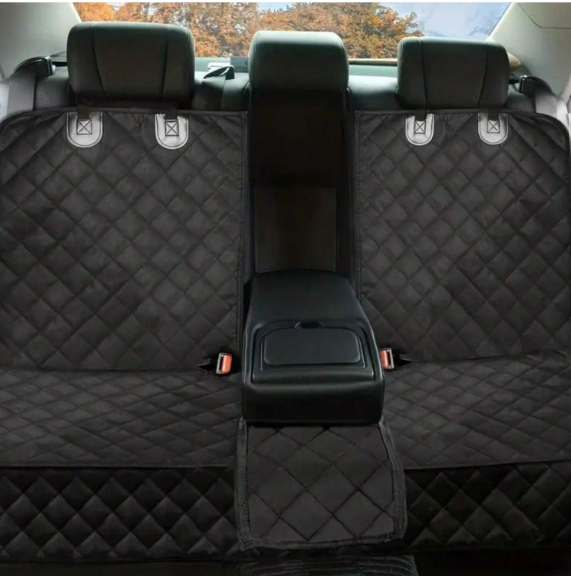 Washable & Waterproof Backseat Dog Seat Cover, Scratch-Resistant Non-Slip, Aides with Pet Hair & Mud