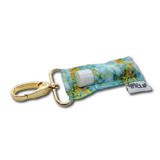 Sea Glass Marble LippyClip® Lip Balm Holder