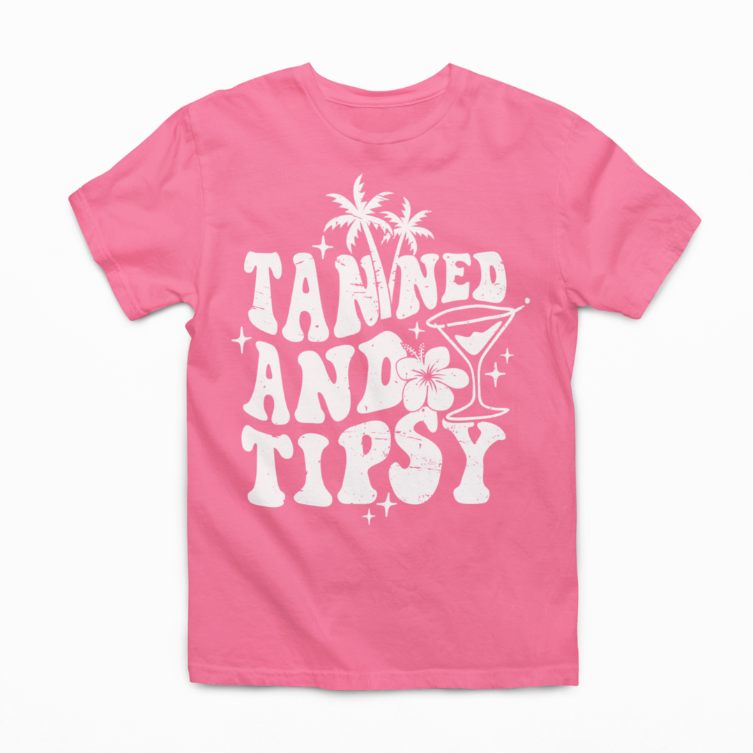 Tanned And Tipsy Graphic Tee