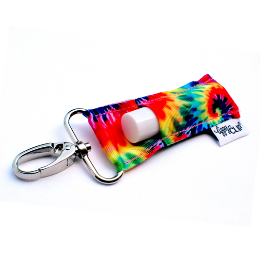 Tie Dye LippyClip® Lip Balm Holder