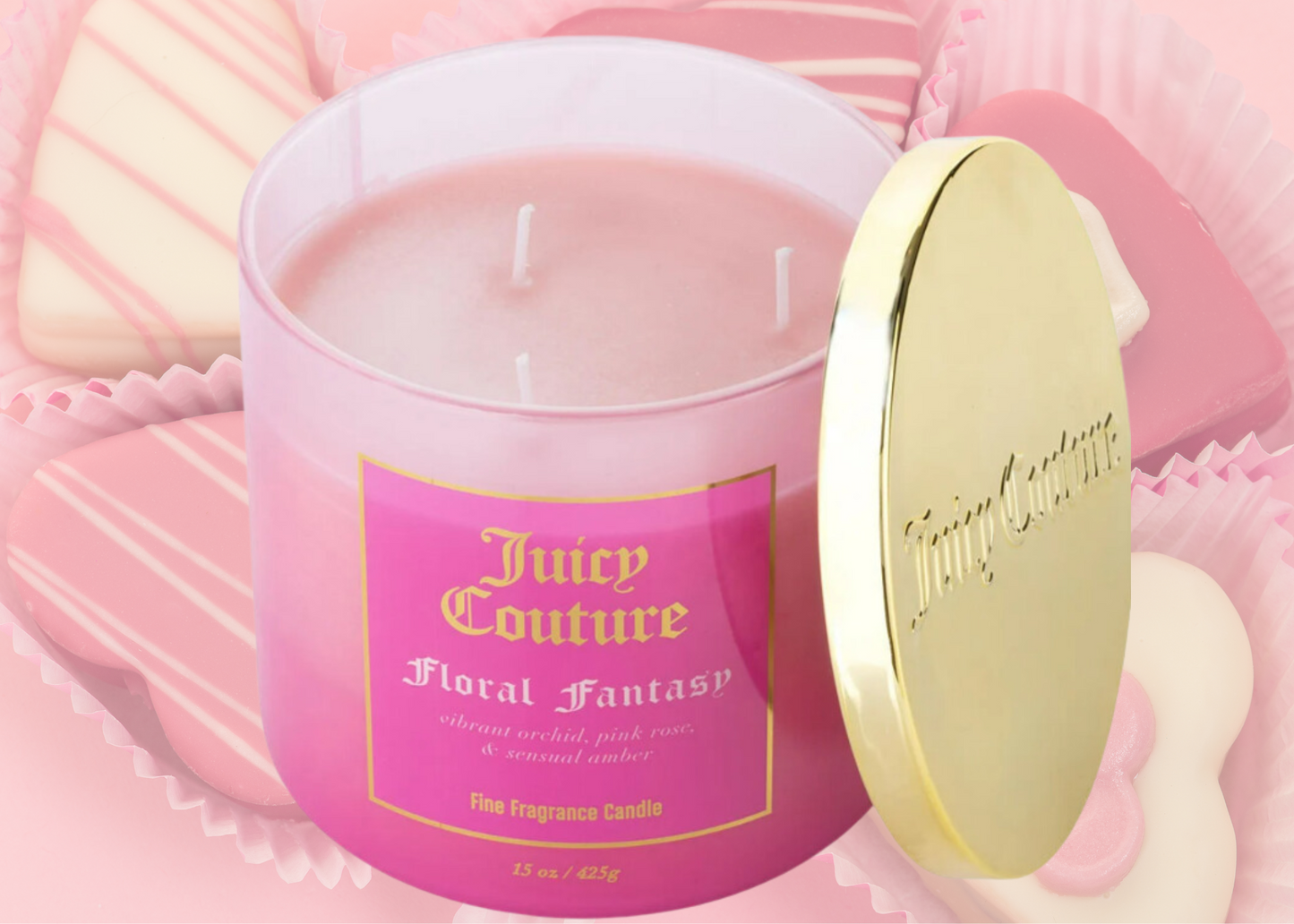 Juicy Couture Floral Fantasy Candle 14.5 oz by Juicy Couture ❤️