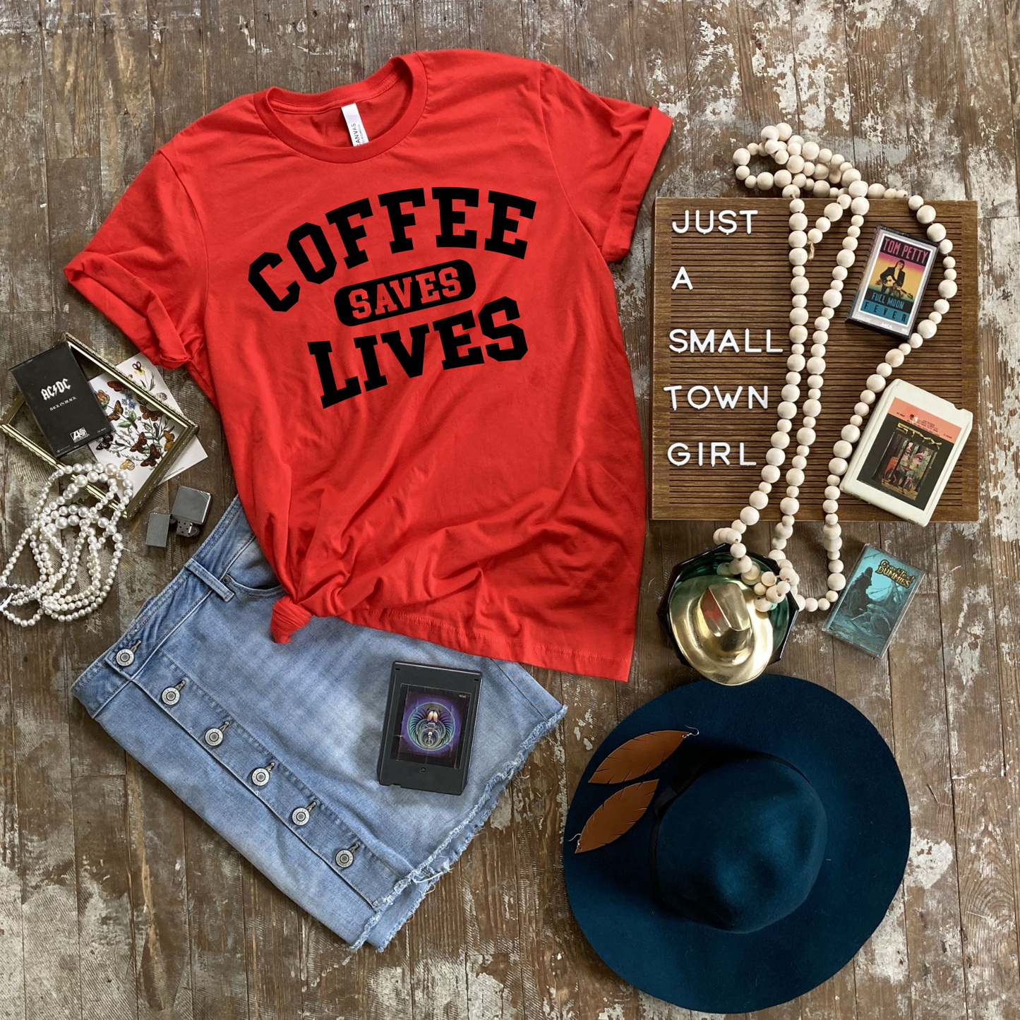 FULL SIZE Coffee Saves Lives Graphic Tee