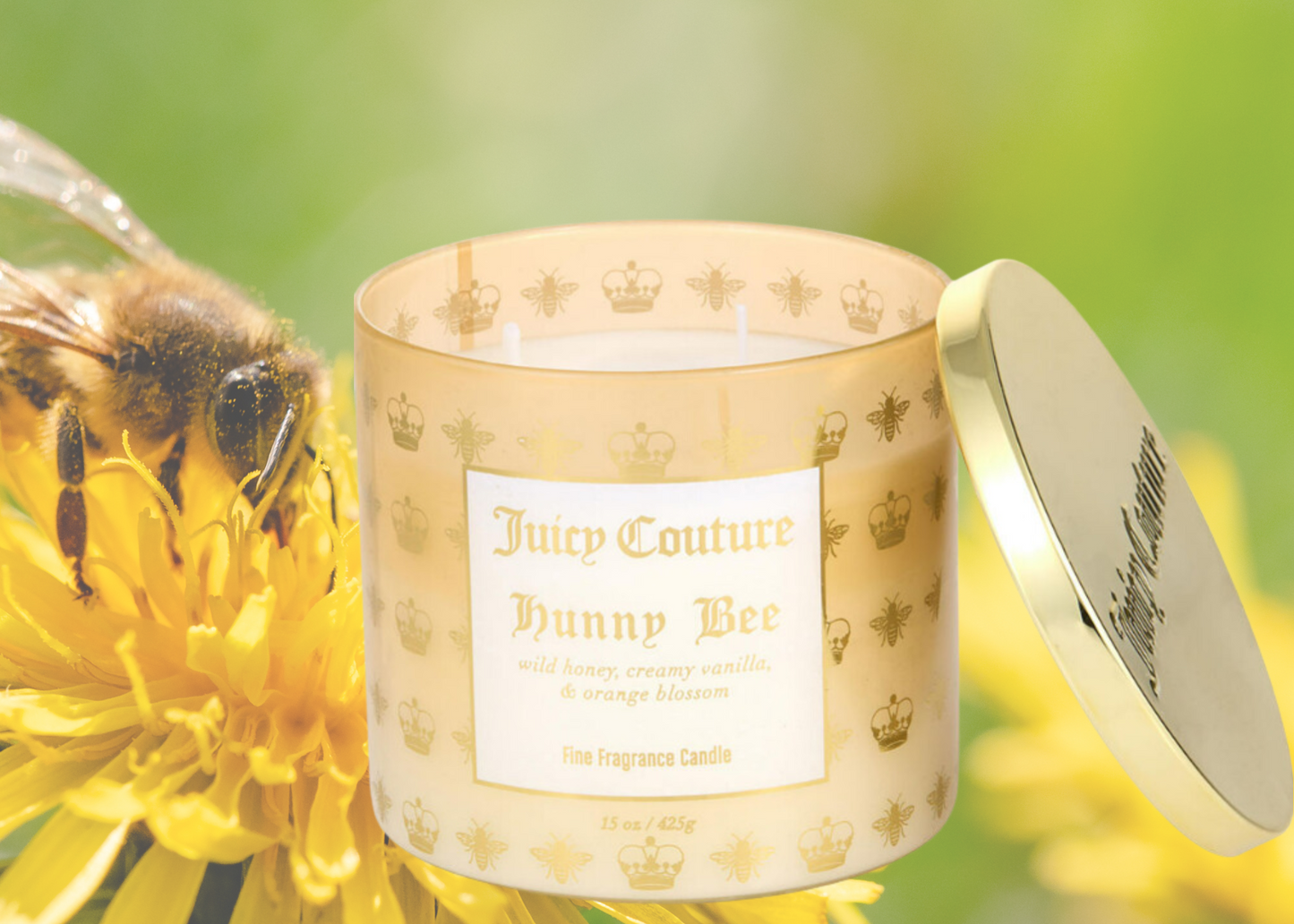 Juicy Couture Hunny Bee Candle 14.5 oz by Juicy Couture ❤️