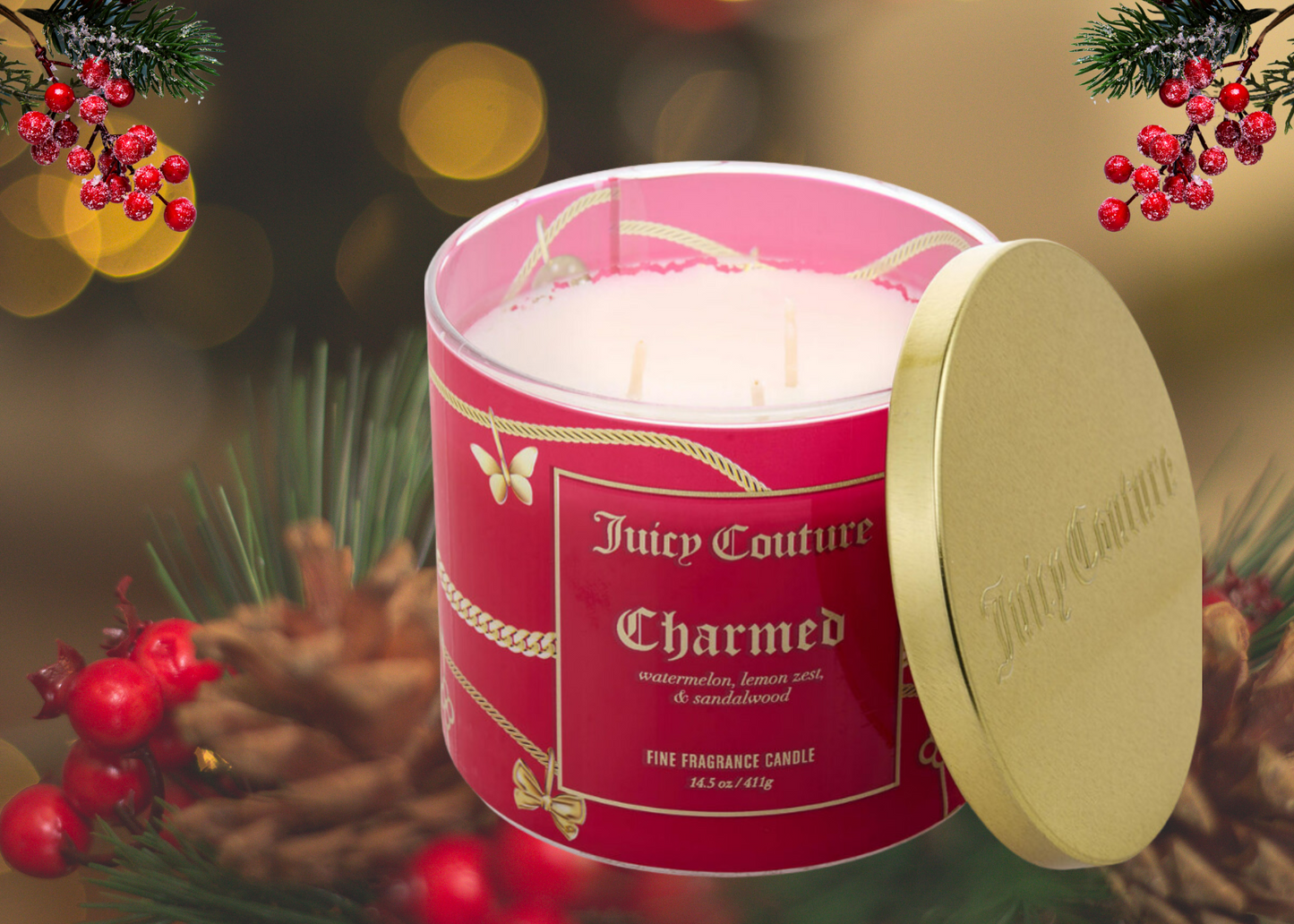 Juicy Couture Charmed Candle 14.5 oz by Juicy Couture ❤️