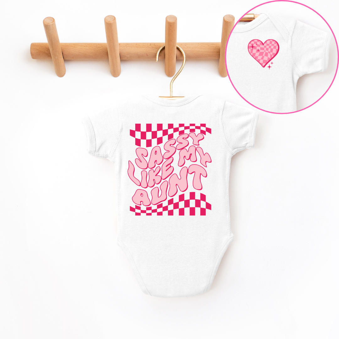 Sassy Like My Aunt Infant Bodysuit SZ NB-24M