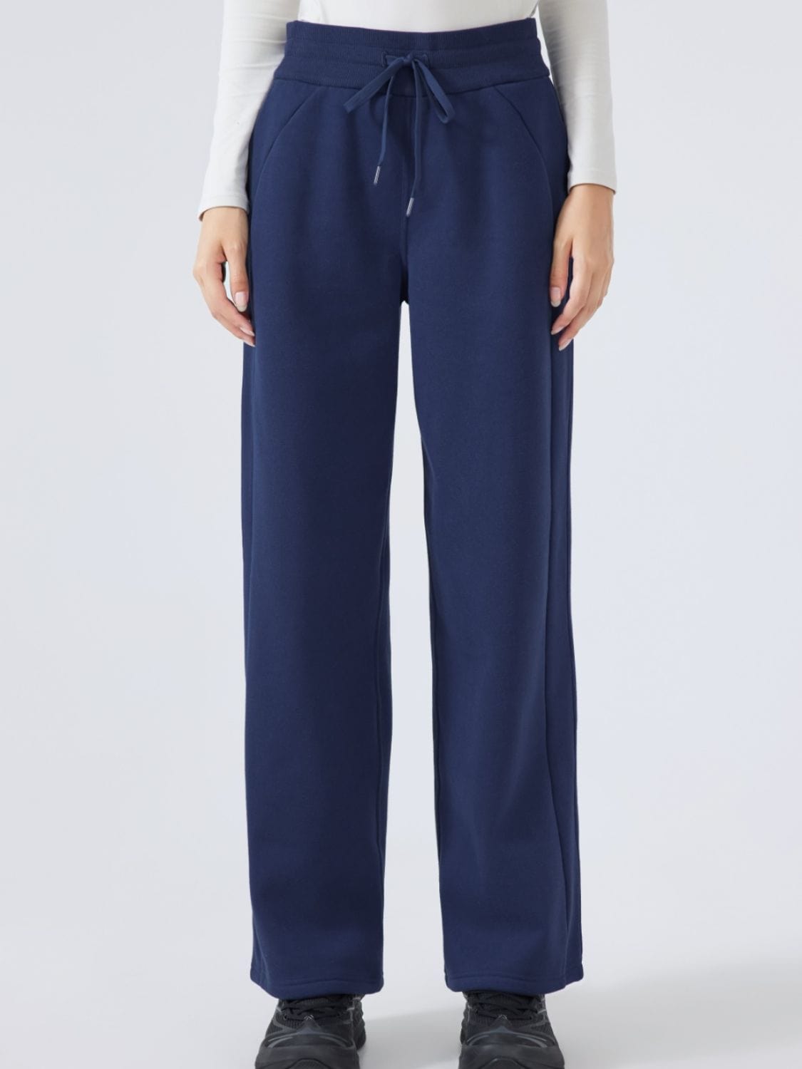 Drawstring Wide Leg Pants