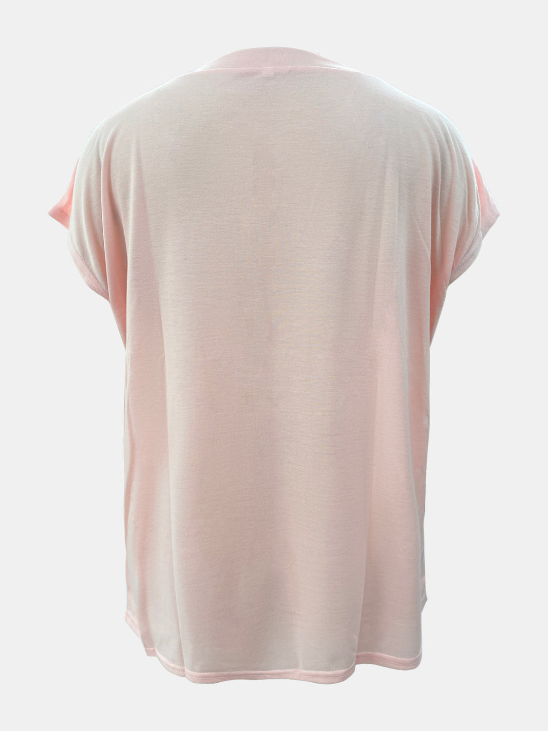 Full Size Round Neck Cap Sleeve T-Shirt