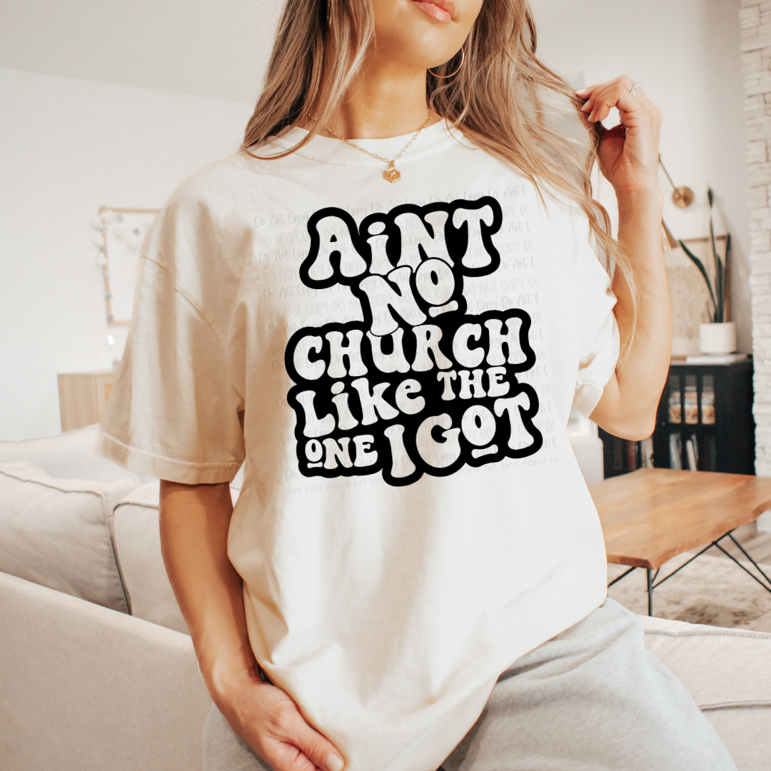 FULL SIZE Ain't No Church Graphic Tee