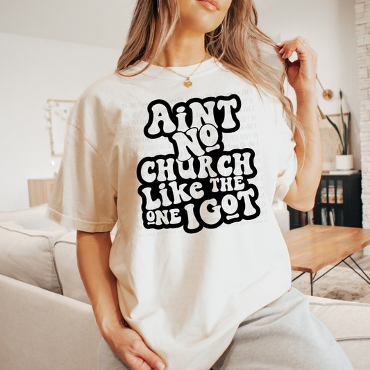 FULL SIZE Ain't No Church Graphic Tee