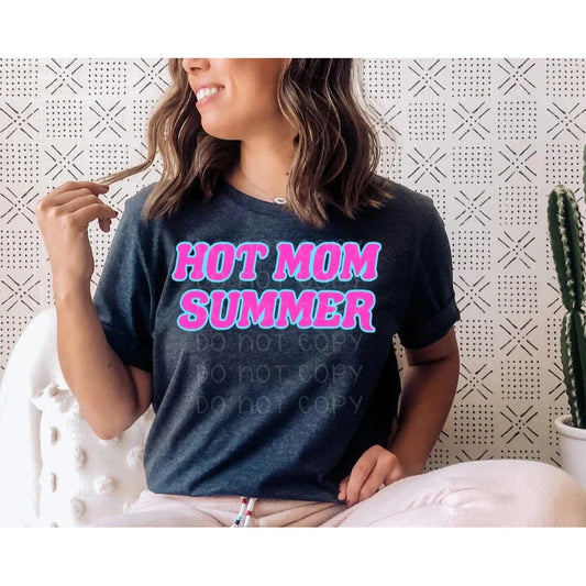 Full Size Hot Mom Summer GRAPHIC TEE