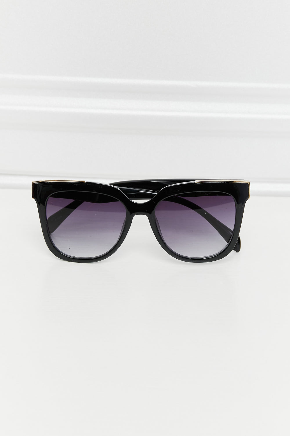 Acetate Lens Full Rim Black Sunglasses