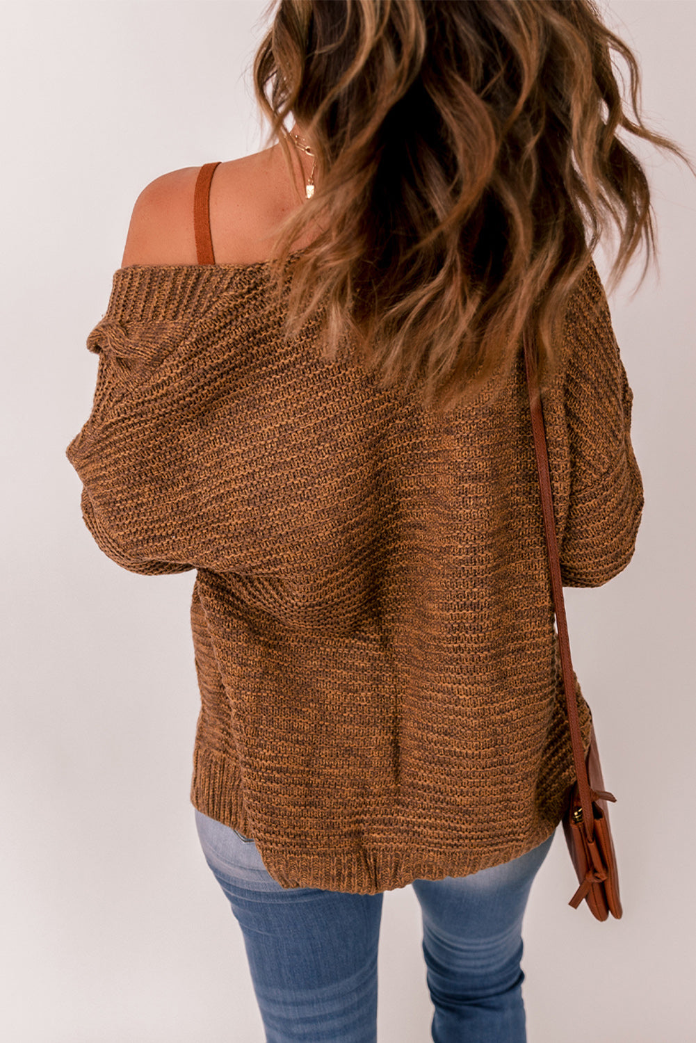 Cable-Knit Open Front Cardigan