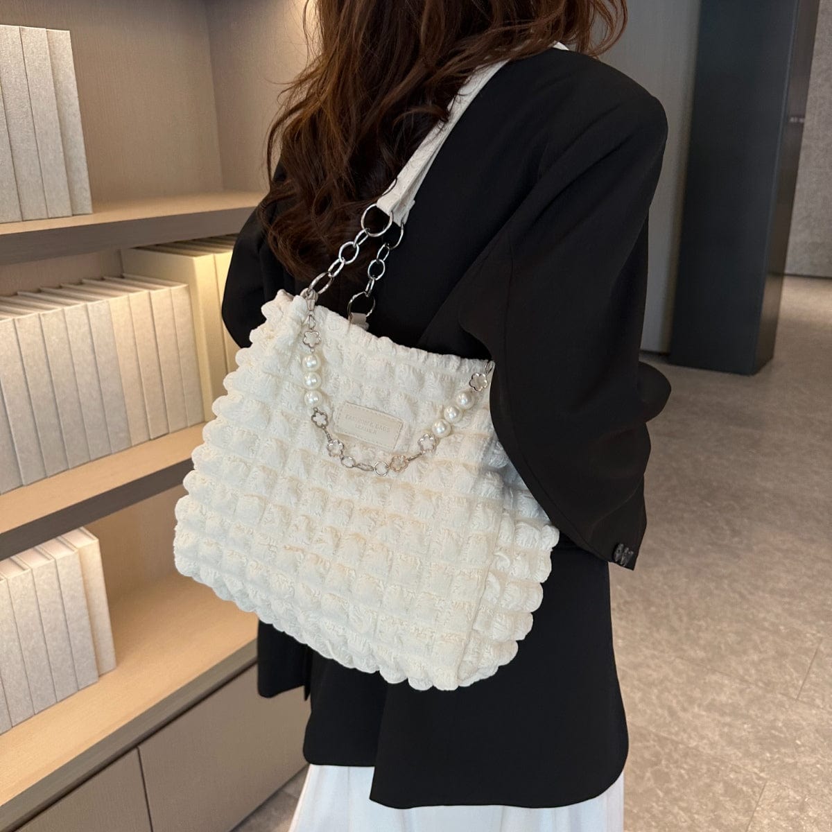 Cloud Puffy Polyester Tote Bag