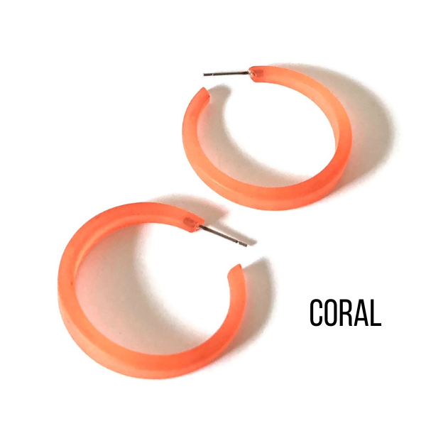 Phoenix Frosted Hoop Earrings