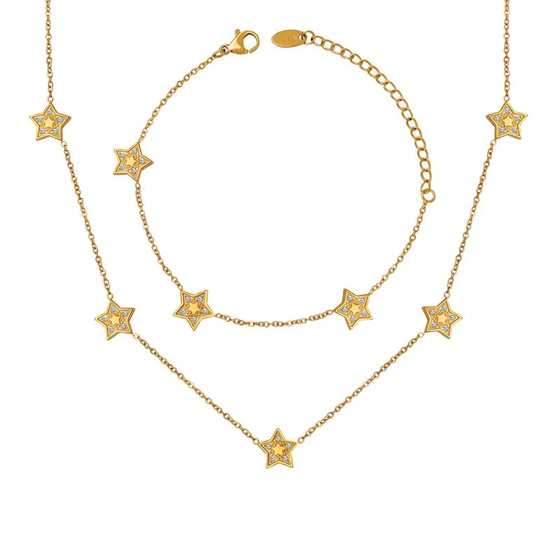 CZ Star Chain Necklace (Pre-Order)