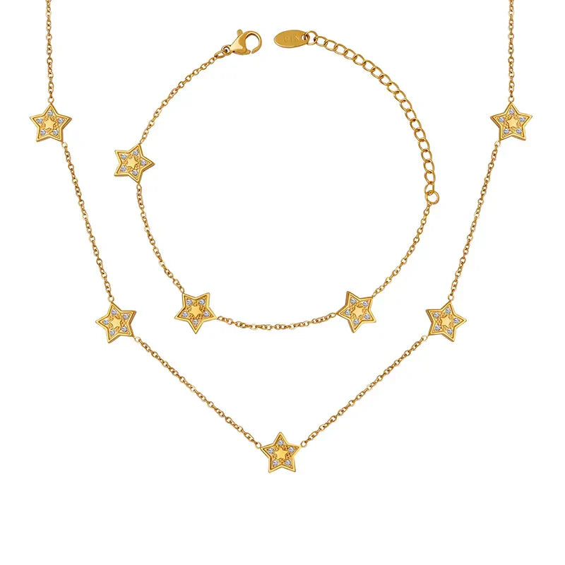 CZ Star Chain Bracelet (Pre-Order)