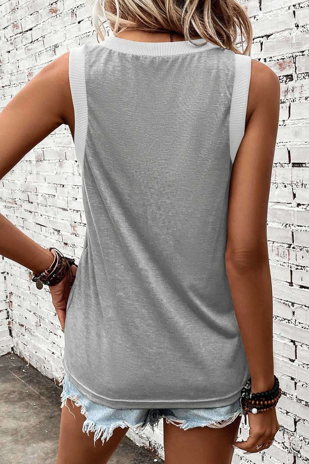 Savannah V-Neck Wide Strap Tank