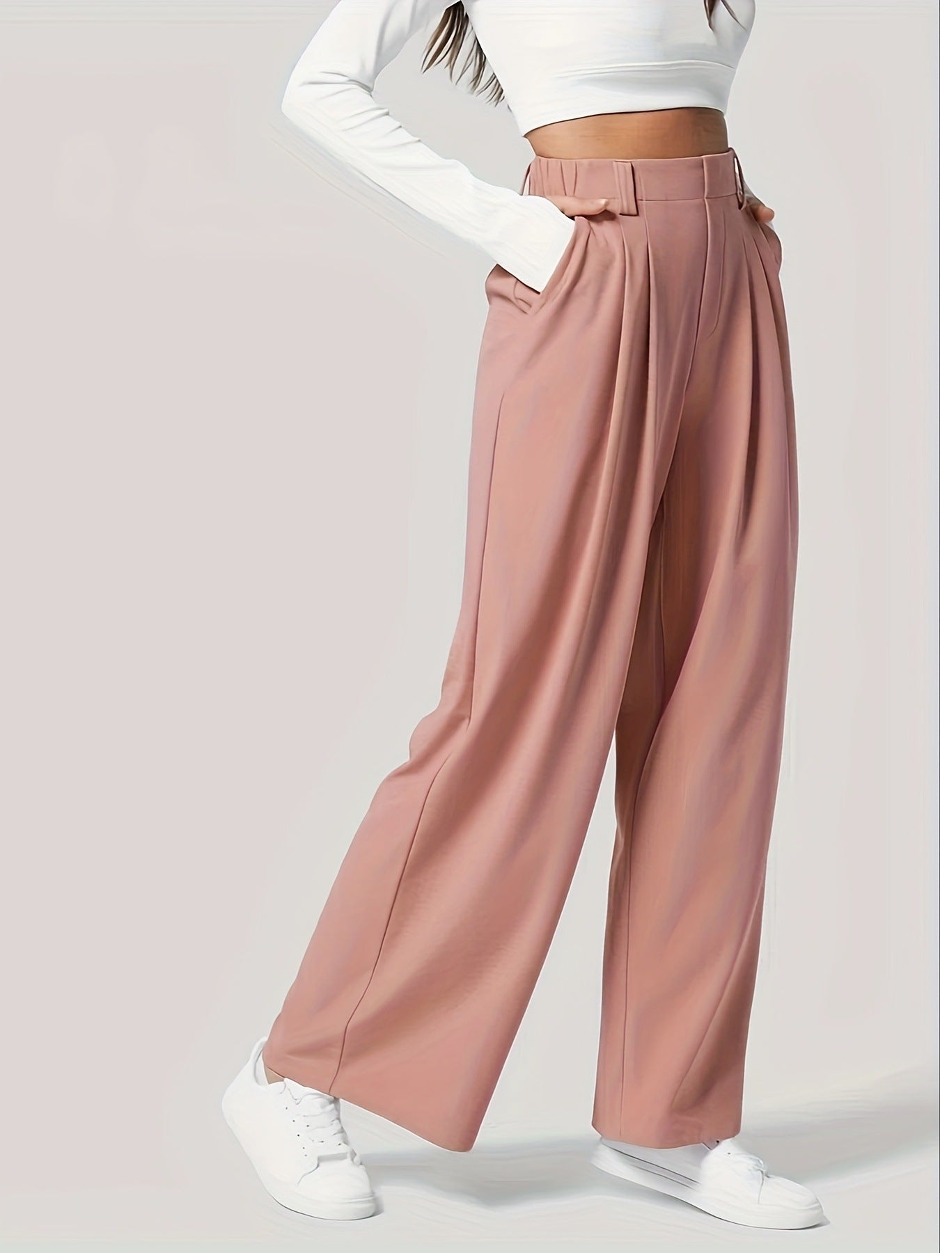 Wide Leg Pants with Pockets