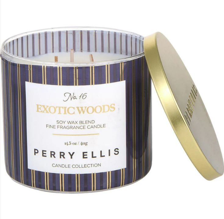 Perry Ellis Exotic Woods Scented Candle 14.5 oz by Perry Ellis ❤️