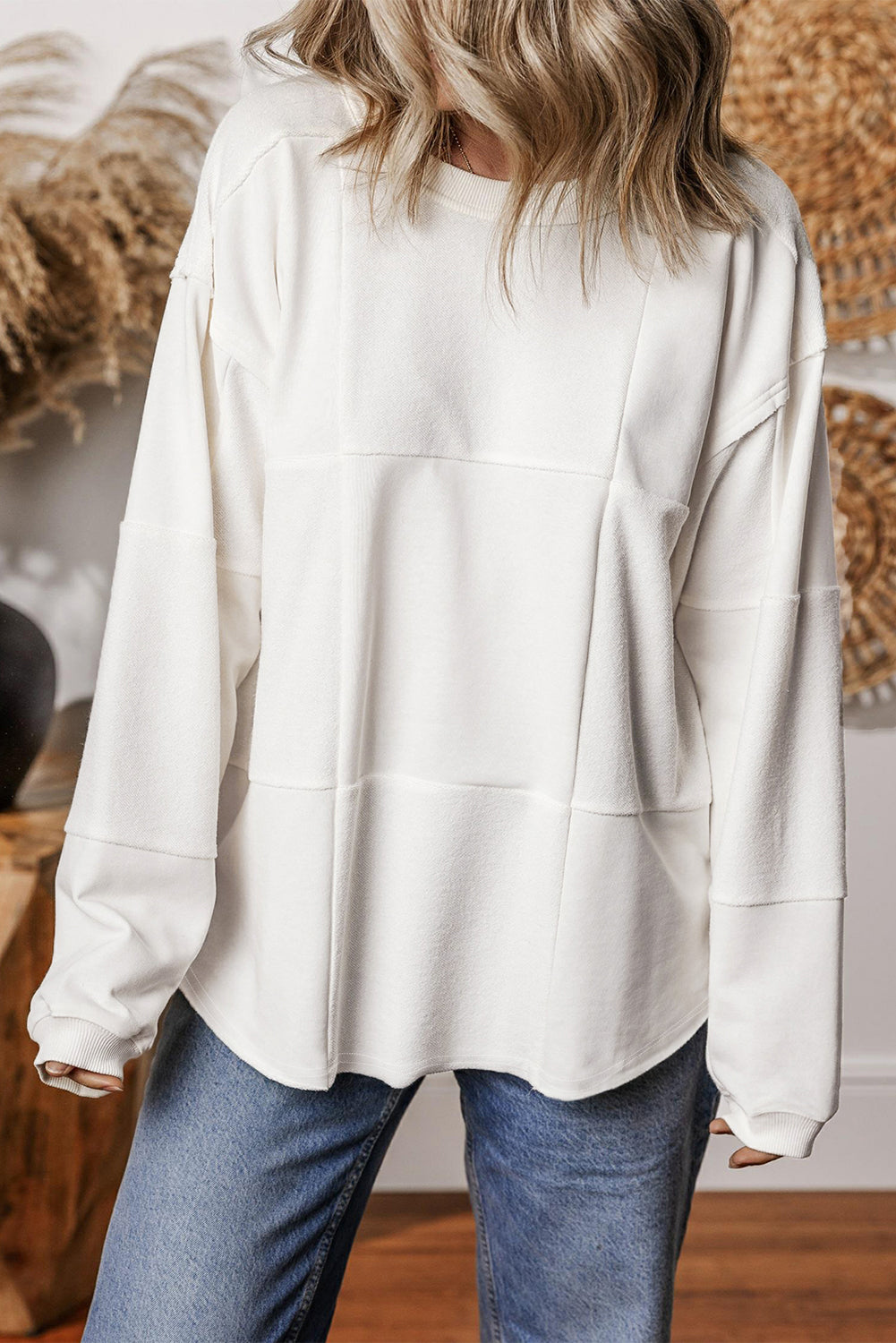 Full Size Round Neck Long Sleeve Sweatshirt