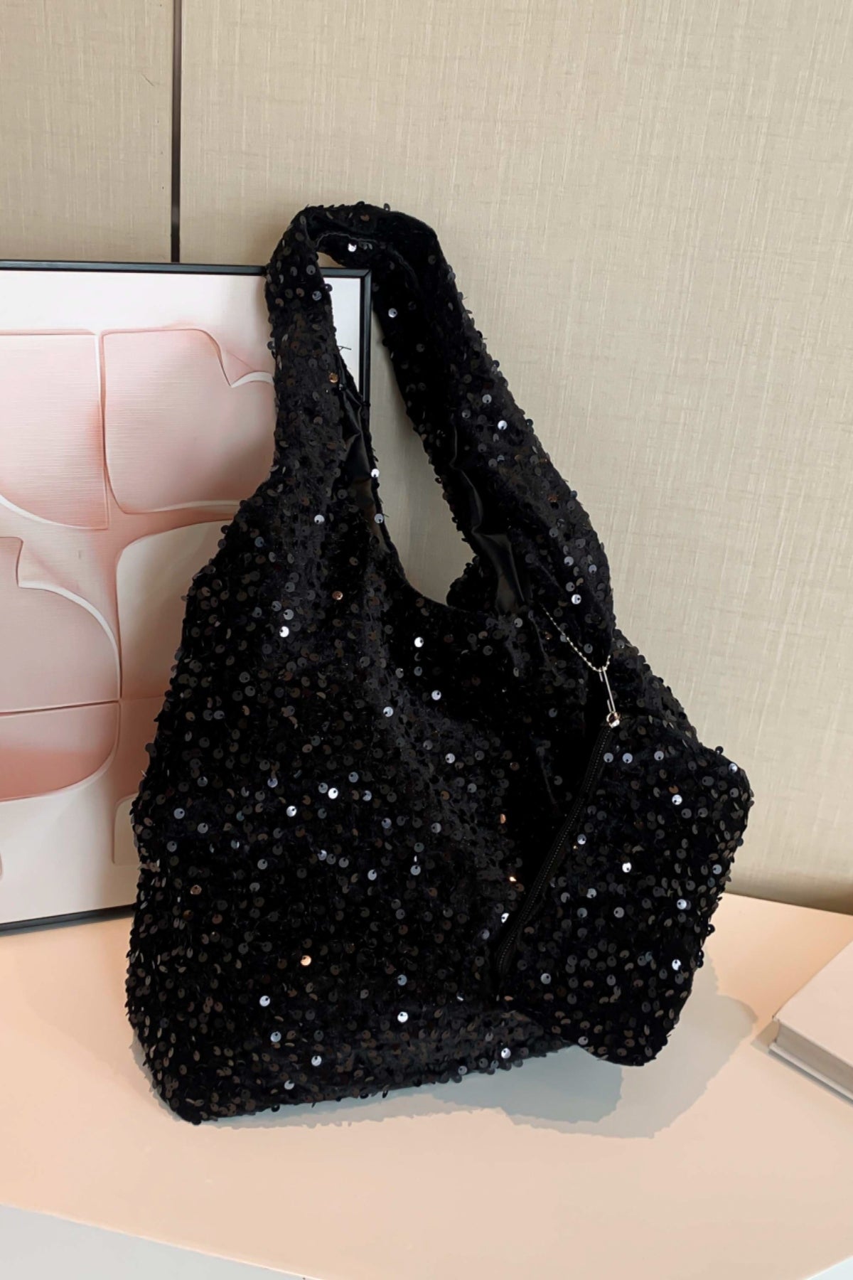 Sequin Polyester Handbag