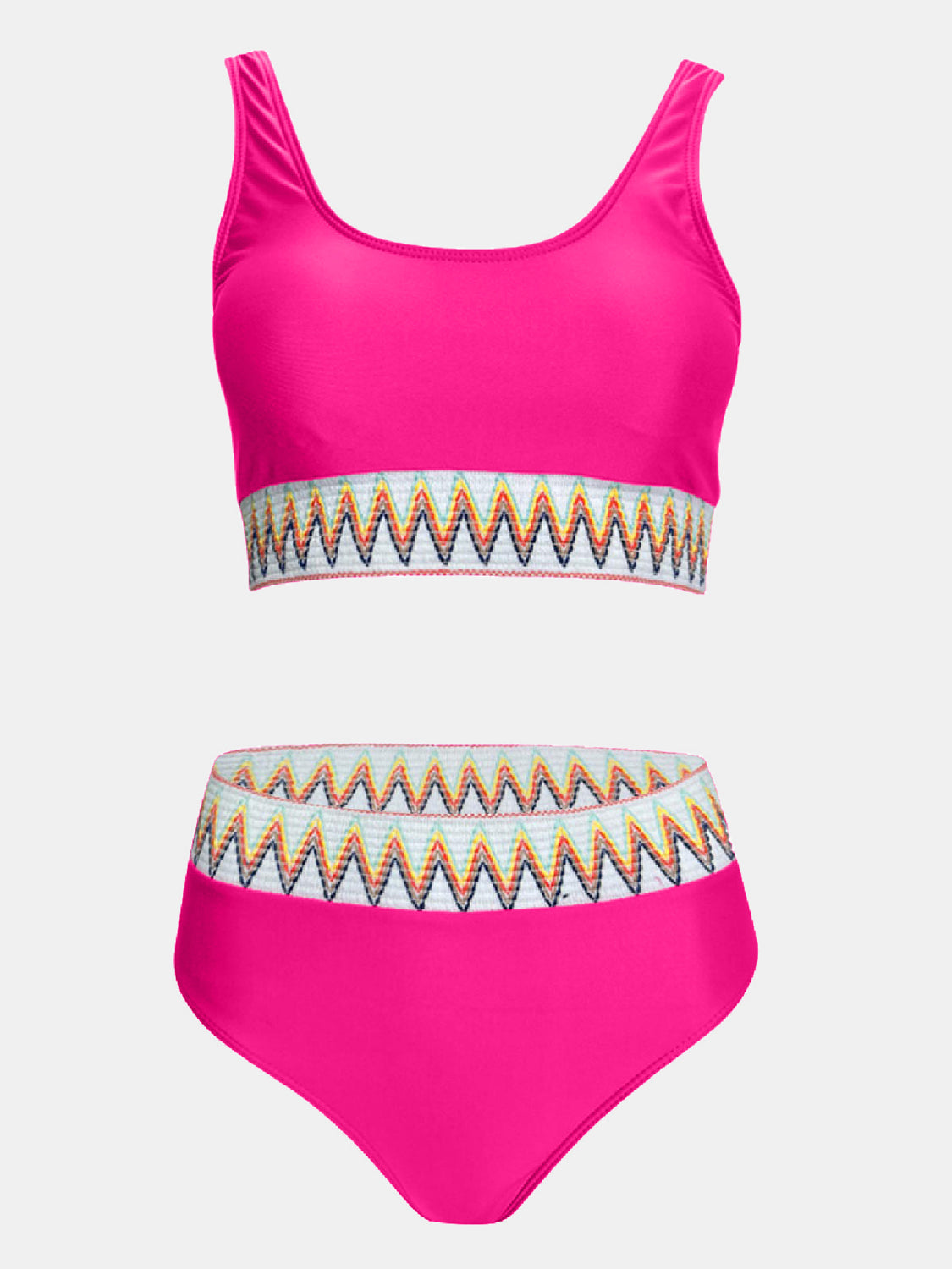 SummerBea Scoop Neck Wide Strap Two-Piece Swim Set