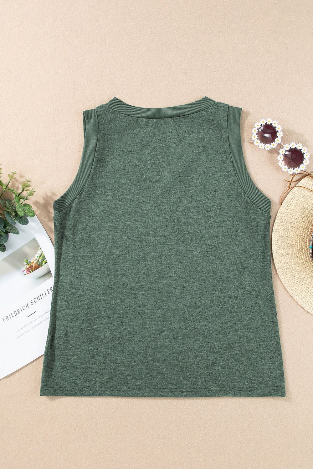 Savannah V-Neck Wide Strap Tank