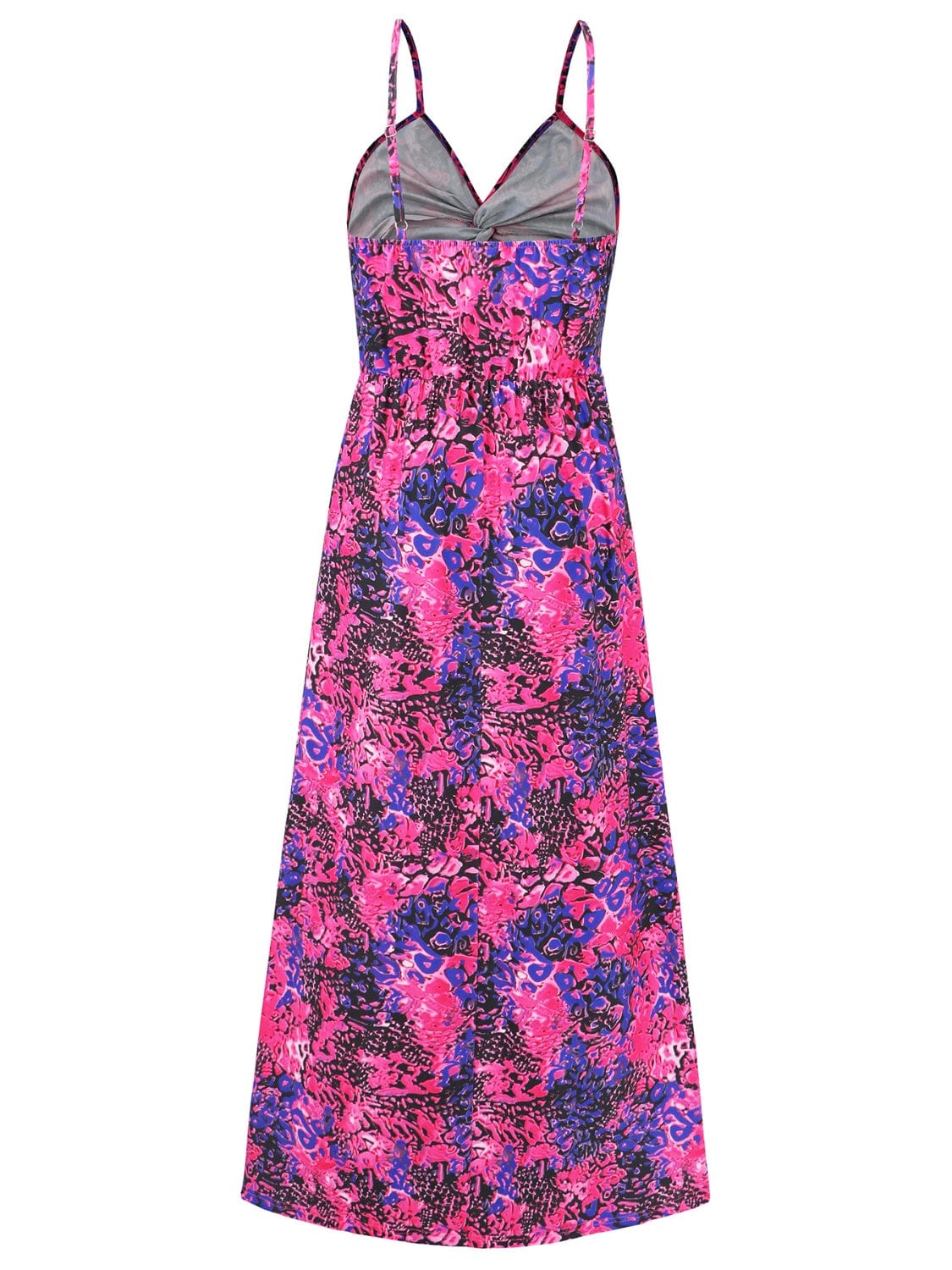 Full Size Twisted Printed V-Neck Cami Dress