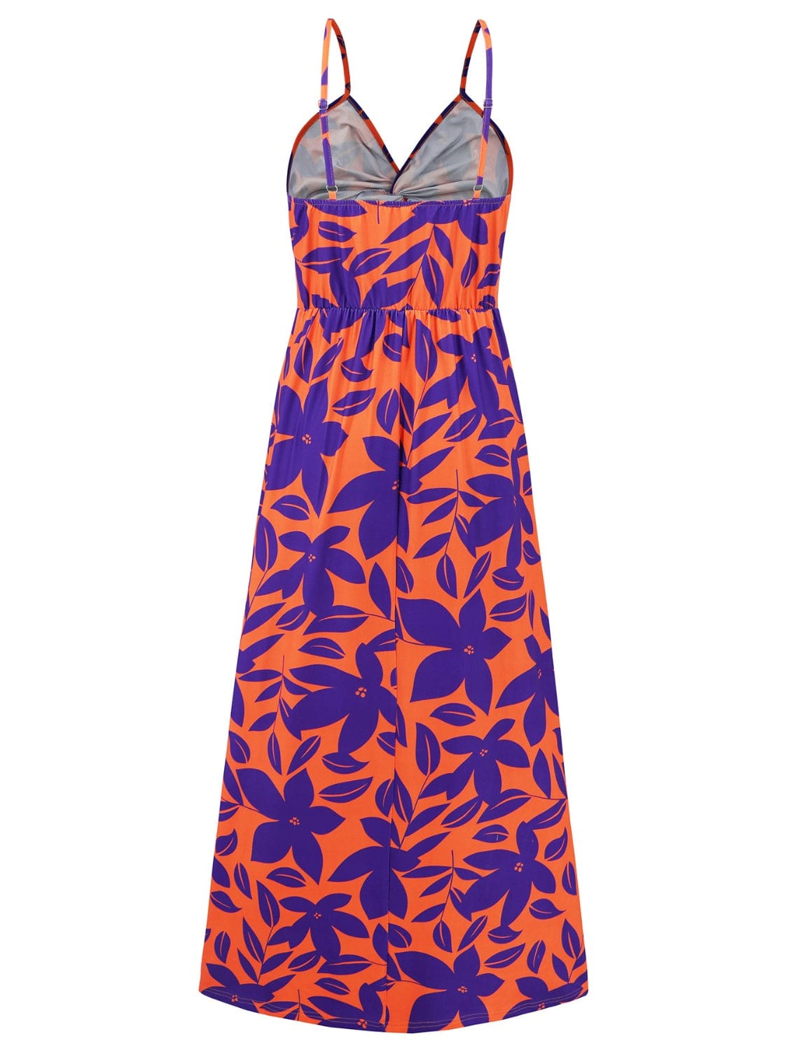 Full Size Twisted Printed V-Neck Cami Dress