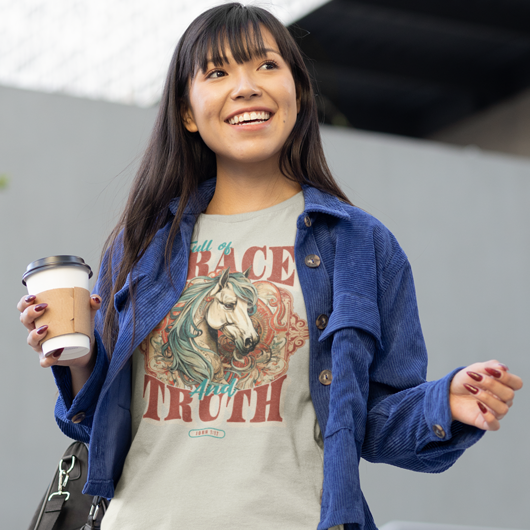 Full Size Grace And Truth Graphic Tee