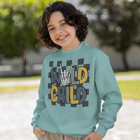 Wild Child Youth & Toddler Sweatshirt SZ 2T-YXL