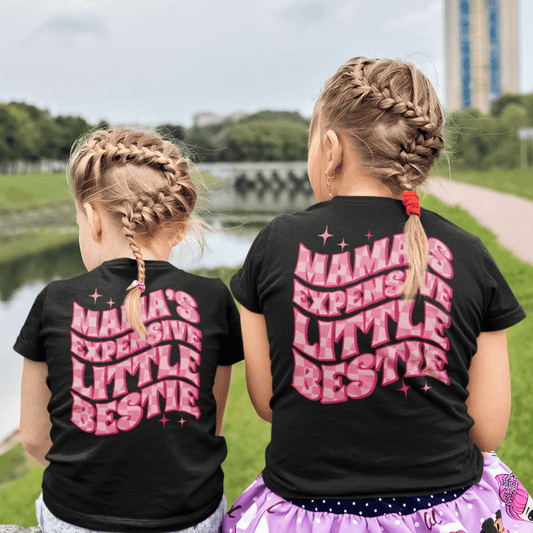 Mama's Expensive Little Bestie Youth & Toddler Graphic Tee SZ 2T-YXL (18-20)