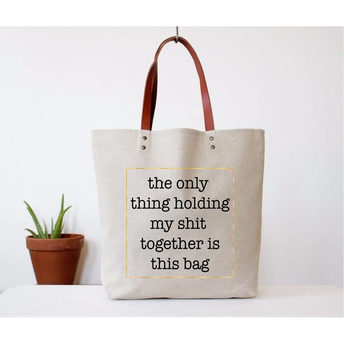 Holding My Shit Together Tote Bag