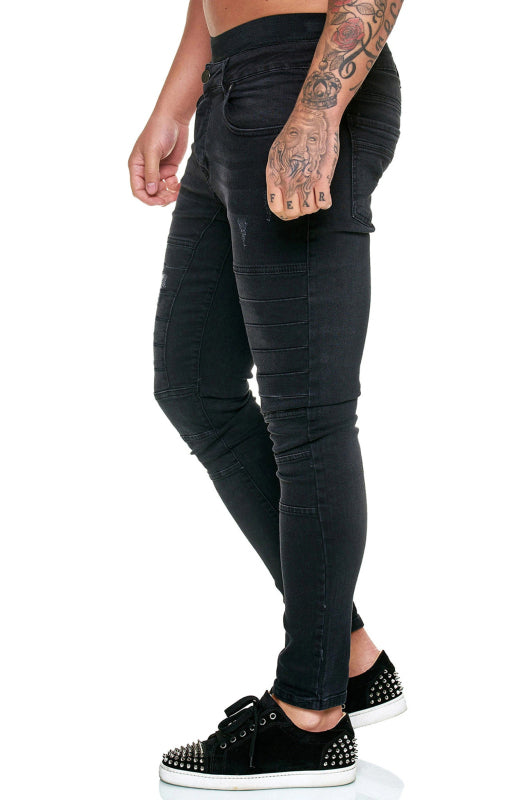Men's FourSeasons Street Style High Waist Slim Jeans