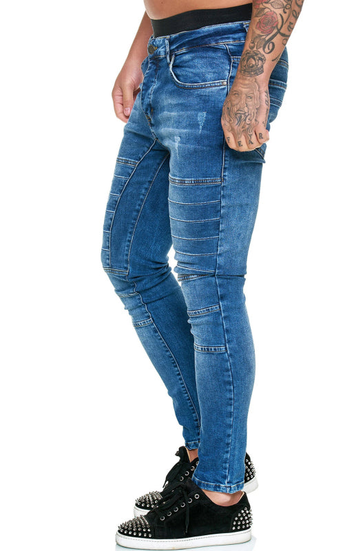 Men's FourSeasons Street Style High Waist Slim Jeans