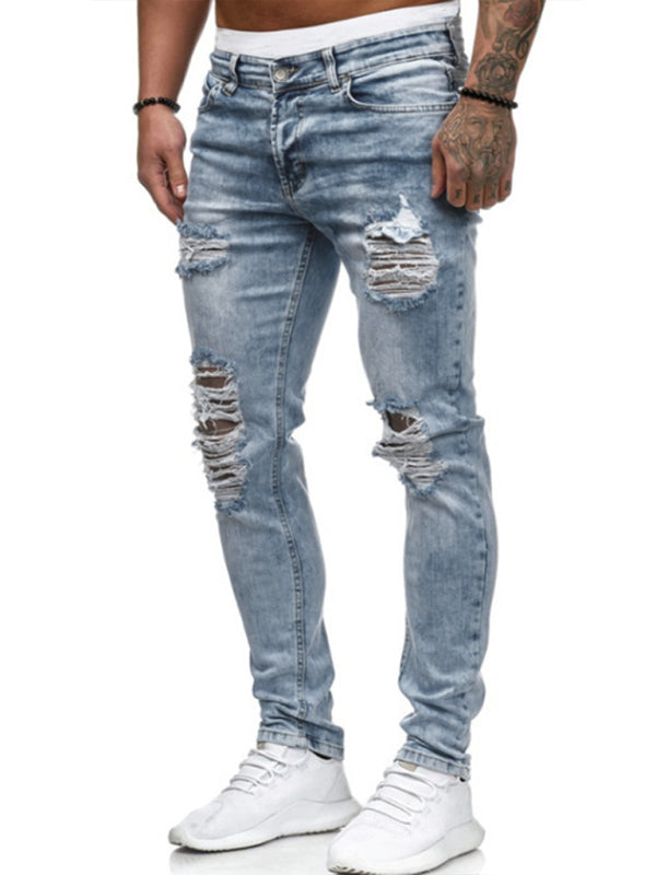 Men's Extremefit Frayed Slim Fit Long Jeans