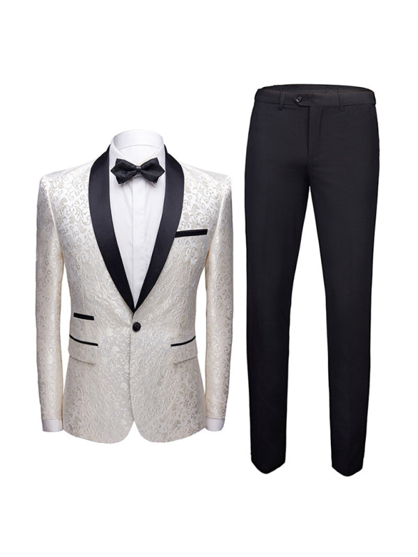 Men's Full Size Slim Fit Business Two Piece Suit