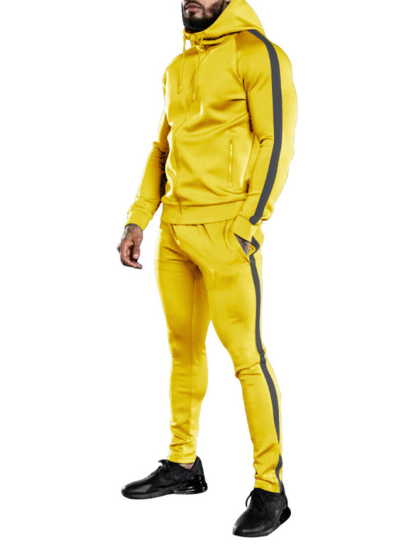 Men's Casual Running and Fitness Sports Sweatsuit Set