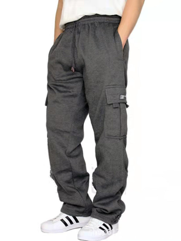 Men's Full Size Sports & Leisure Loose Fit Multiple Pocket Pants