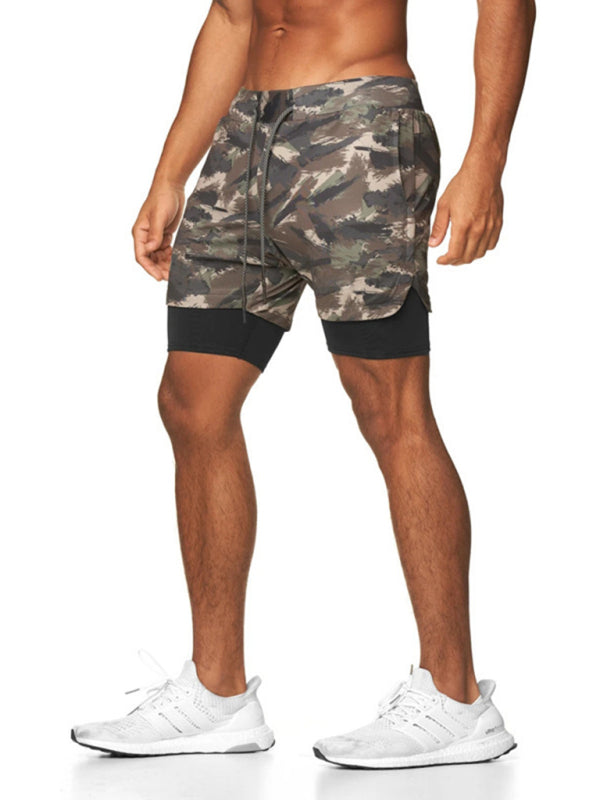 Men's MaxComfort Camouflage Print Drawstring Sport Shorts
