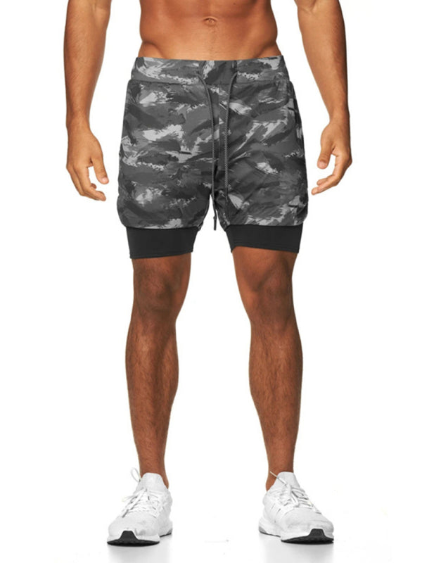 Men's MaxComfort Camouflage Print Drawstring Sport Shorts