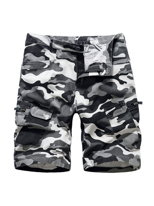 Men's Camouflage Print Cargo Shorts