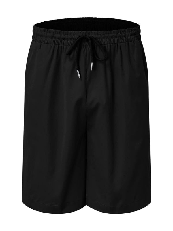 Men's Simple Sports Short Sleeve Linen Shorts Set