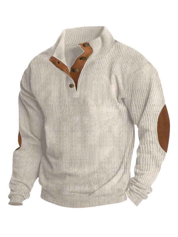 Men's Casual Outdoor Casual Stand Collar Long Sleeve Sweatshirt