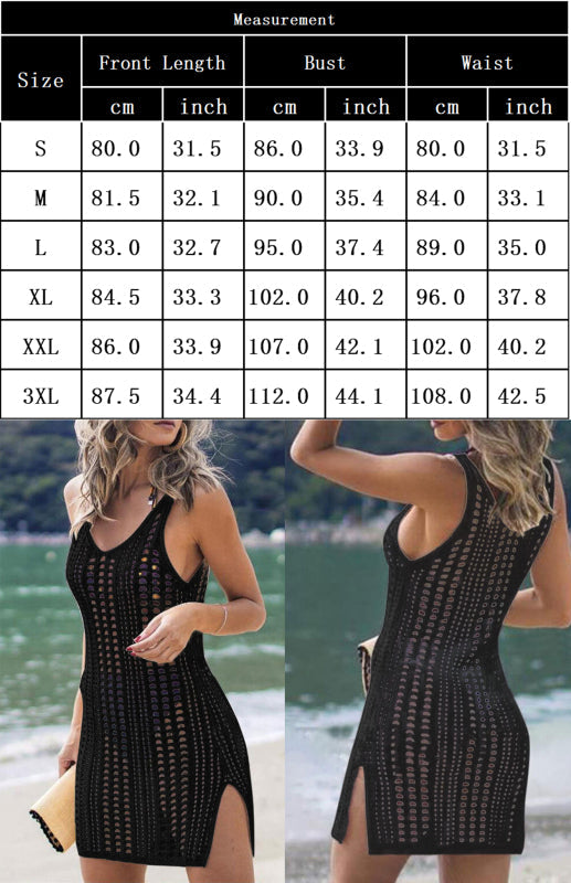 SandN'Sun Knitted Hollow Tank Top Swimsuit Coverup