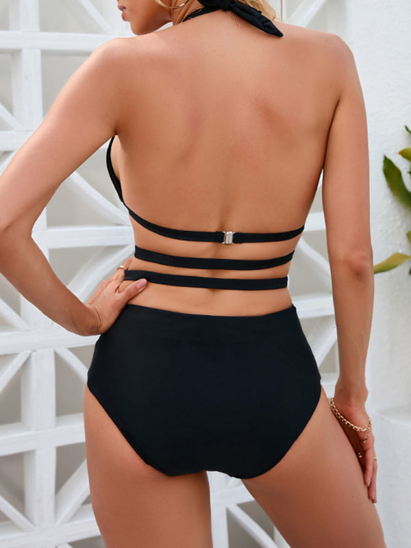 SoSexy Backless Strappy One-Piece Swimsuit