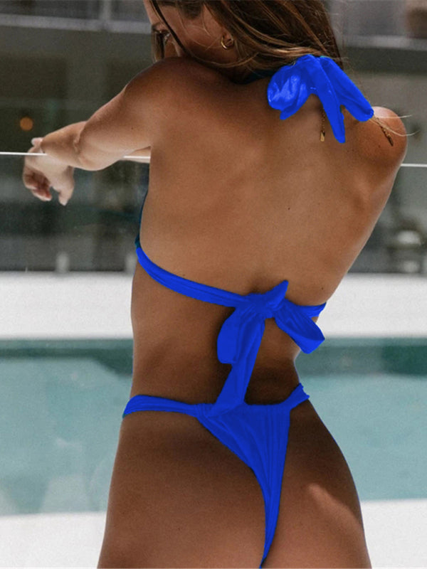 SoSexy Strap Chest Pad Multicolor Shine Bikini