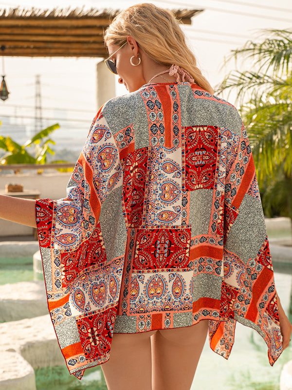 Sandn'Sun Short Suncreen Sunshade Kimono Swimsuit Cover Up