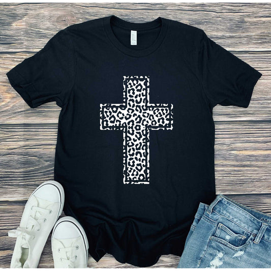 FULL SIZE Leopard cross Graphic Tee