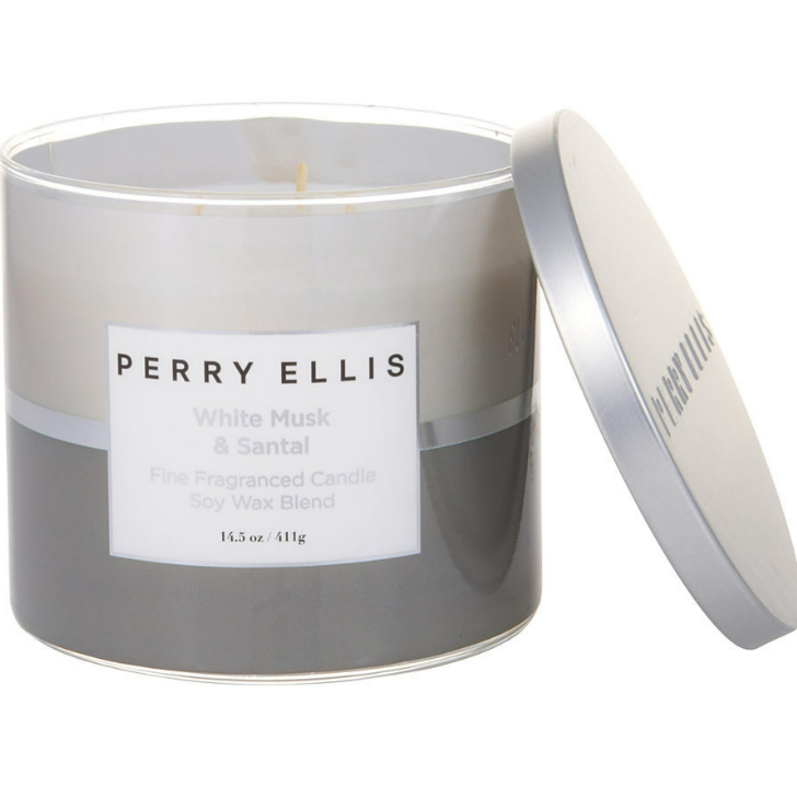 Perry Ellis White Musk & Santal Scented Candle 14.5 oz by Perry Ellis ❤️